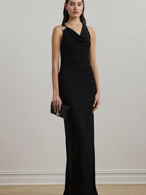 Lauren Ralph Lauren sukienka kolor czarny maxi dopasowana 253971057 - zdjęcie produktu nr 1