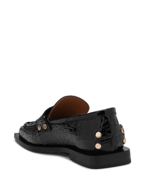 GANNI square-toe loafers - Black - zdjęcie produktu nr 2