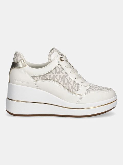 MICHAEL Michael Kors sneakersy Emmy Wedge Trainer damskie kolor kremowy 43F5EMFS2L.150