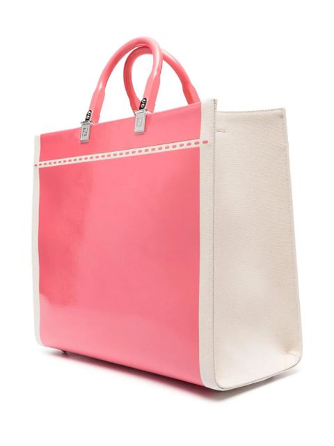 FENDI logo-print tote bag - Pink