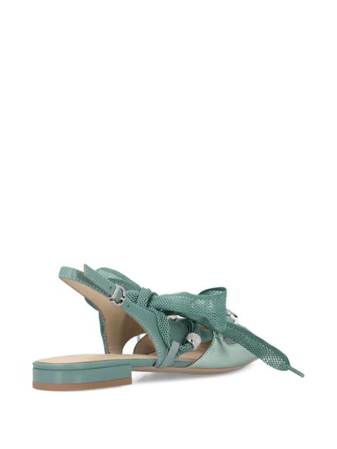 PINKO bow-embellished ballet flats - Green - zdjęcie produktu nr 2