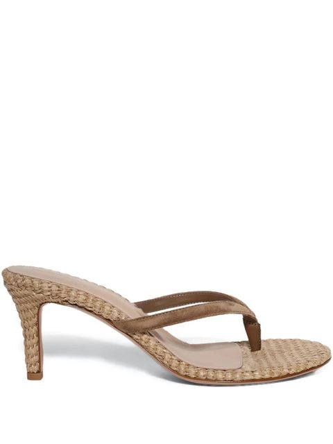 Gianvito Rossi 80mm suede heeled sandals - Brown - zdjęcie produktu nr 1