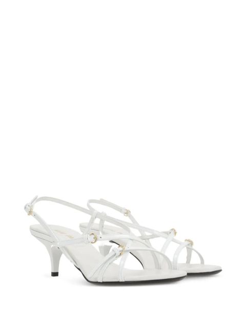 Miu Miu leather sandals - White - zdjęcie produktu nr 2