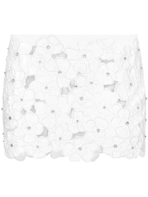 Dolce & Gabbana floral-embroidery miniskirt - White - zdjęcie produktu nr 1