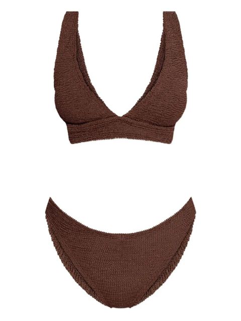 Hunza G metallic crinkle bikini - Brown - zdjęcie produktu nr 1