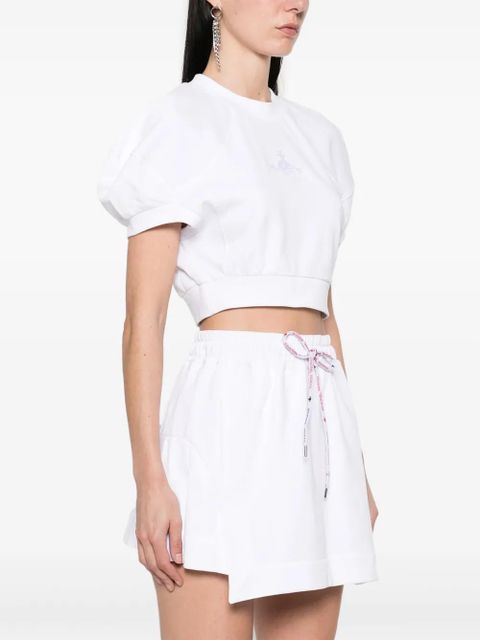 Vivienne Westwood cropped football T-shirt - White