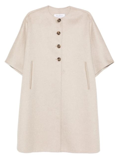 Max Mara button-fastening cashmere cape coat - Neutrals - zdjęcie produktu nr 1