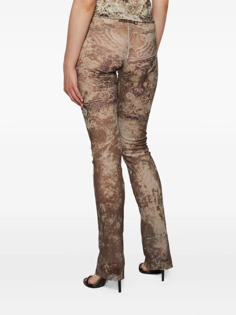 Jean Paul Gaultier medallion-print trousers - Neutrals - zdjęcie produktu nr 2