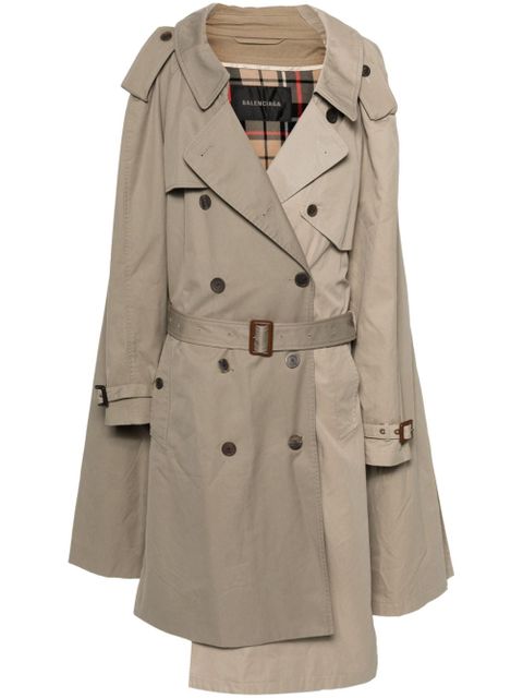 Balenciaga Double Sleeve trench coat - Neutrals