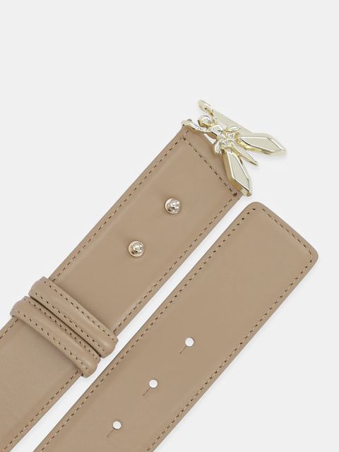 Patrizia Pepe pasek skórzany damski kolor beżowy 8W0051 L048 - zdjęcie produktu nr 2