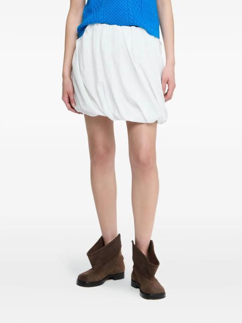 JW Anderson pinstripe balloon mini skirt - White - zdjęcie produktu nr 1