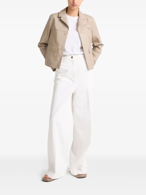 Yves Salomon leather jacket - Brown