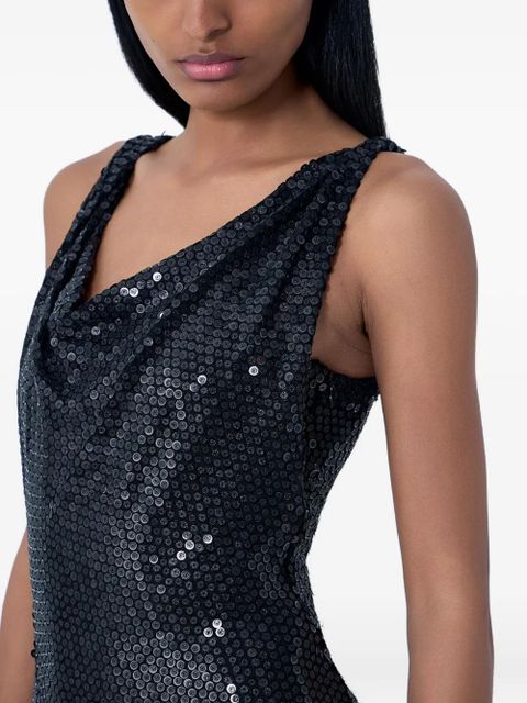 Vivienne Westwood sequined cowl-neck dress - Black