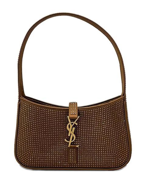 Saint Laurent embellished logo shoulder bag - Brown - zdjęcie produktu nr 2