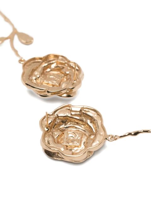Magda Butrym rose earrings - Gold