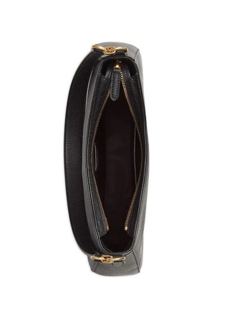 Lauren Ralph Lauren logo-embossed shoulder bag - Black