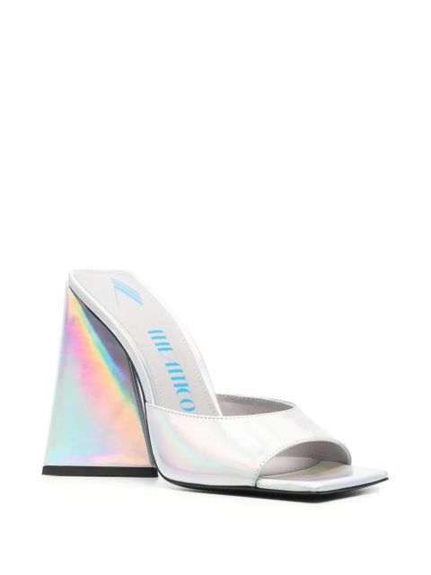 The Attico 115mm Devon holographic sandals - Silver - zdjęcie produktu nr 2
