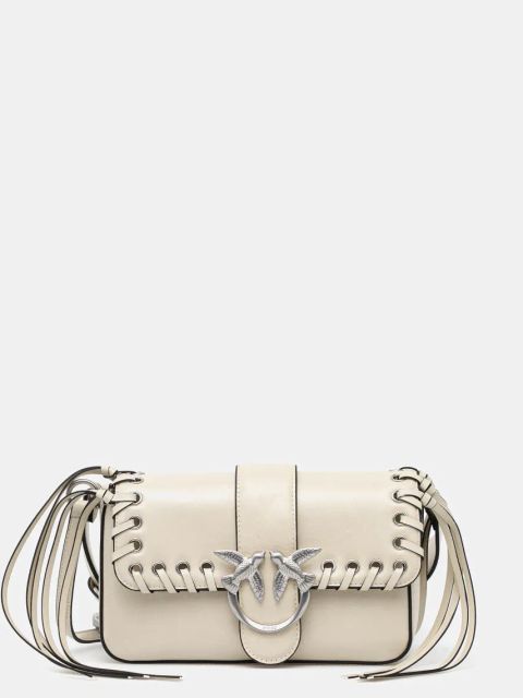 Pinko torebka skórzana kolor beżowy 104340 A28D