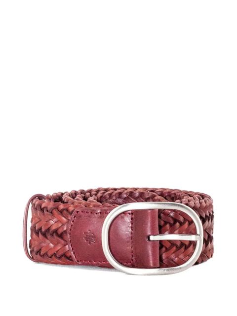DRAGON DIFFUSION braided-leather belt - Red - zdjęcie produktu nr 1