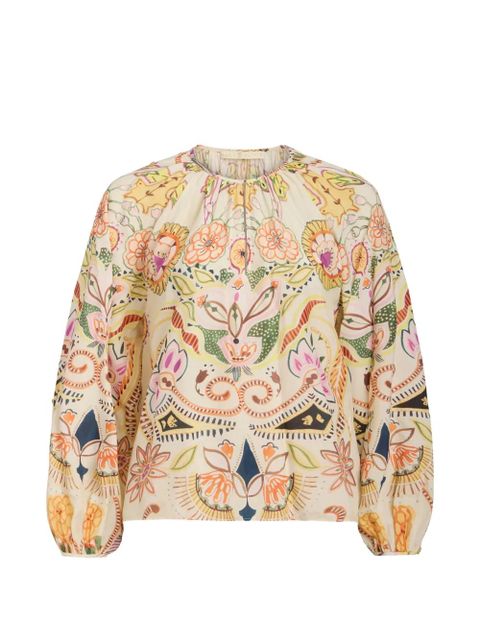 Marie Oliver Arabella floral print blouse - Neutrals - zdjęcie produktu nr 1