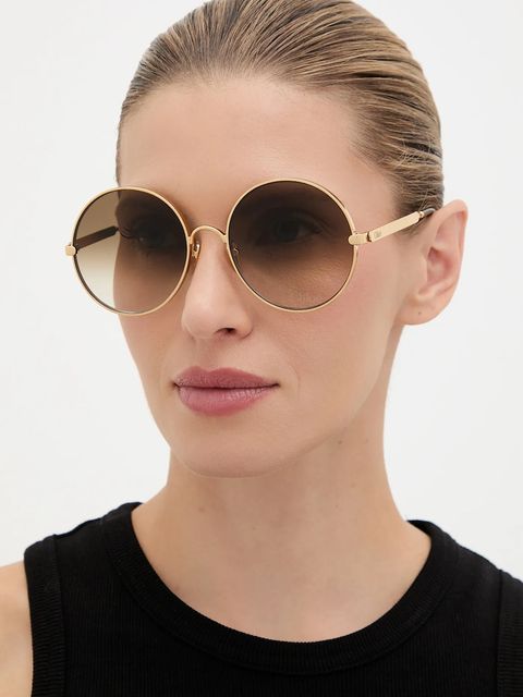 Chloé okulary przeciwsłoneczne damskie kolor złoty CH0321S