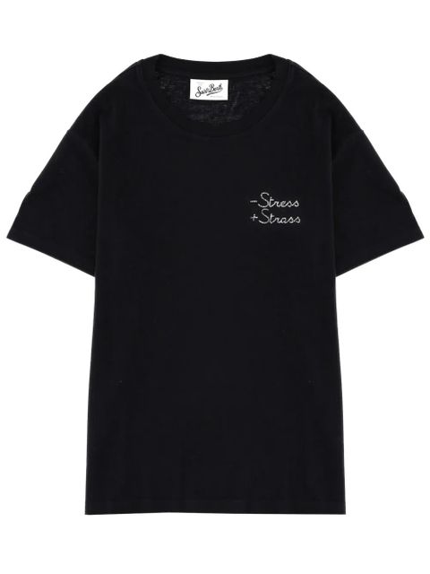 MC2 Saint Barth embroidered T-shirt - Black - zdjęcie produktu nr 2