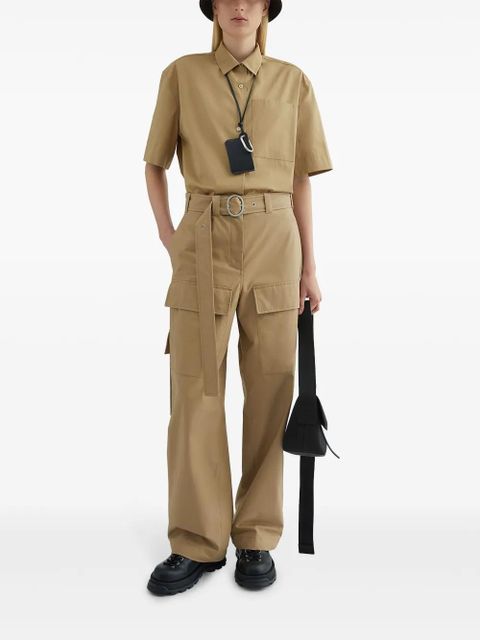 Jil Sander crop-sleeves shirt - Neutrals - zdjęcie produktu nr 2