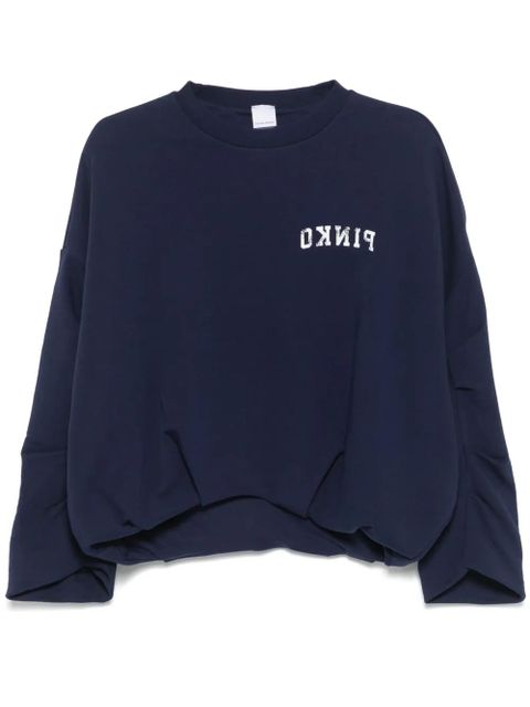 PINKO logo-print sweatshirt - Blue - zdjęcie produktu nr 1