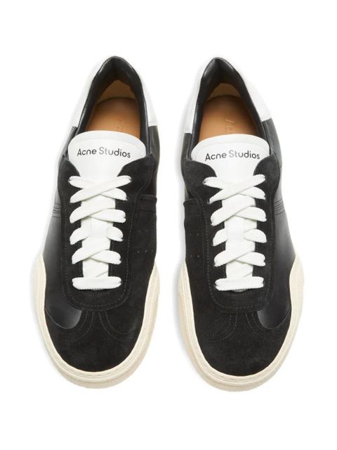 Acne Studios lace-up panelled sneakers - Black - zdjęcie produktu nr 2