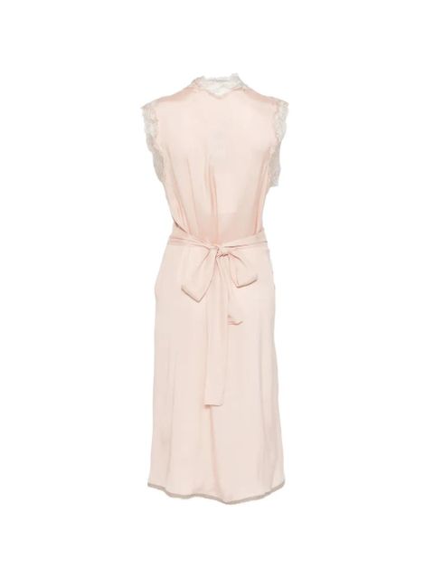 Maison Margiela midi silk dress - Neutrals - zdjęcie produktu nr 2