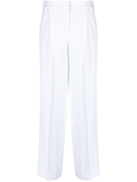 Missoni zigzag tailored trousers - White - zdjęcie produktu nr 1