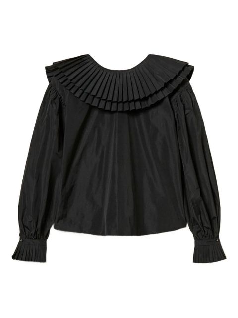 TWINSET flounces taffeta shirt - Black - zdjęcie produktu nr 1