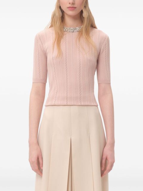 Valentino Garavani embroidered T-shirt - Pink - zdjęcie produktu nr 2