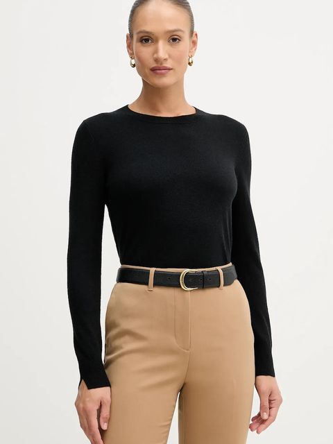 Sisley sweter damski kolor czarny lekki 102HM100F