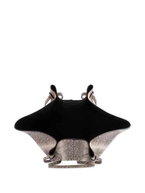 Yuzefi large Mochi leather shoulder bag - Grey