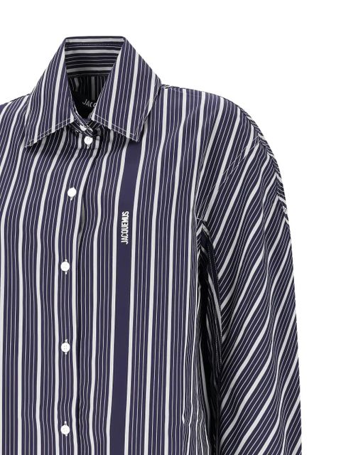Jacquemus Ovalo striped shirt - Blue
