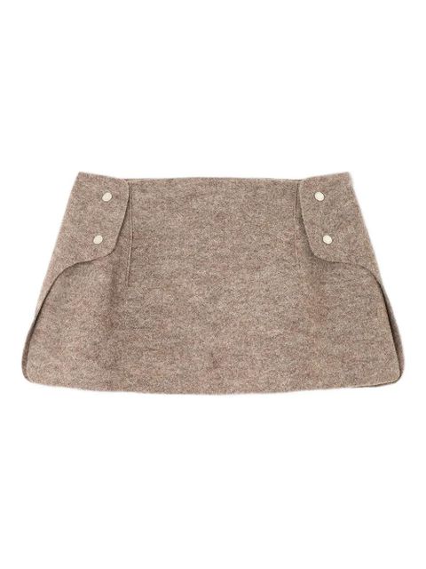 Sunnei Armatura button mini skirt - Brown - zdjęcie produktu nr 1