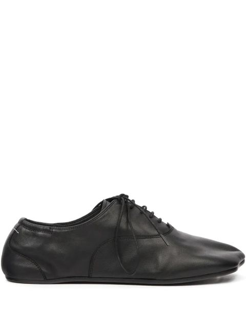 MM6 Maison Margiela square-toe Oxford shoes - Black - zdjęcie produktu nr 1