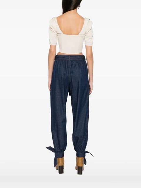 Vivienne Westwood Bea draped button-up top - Neutrals