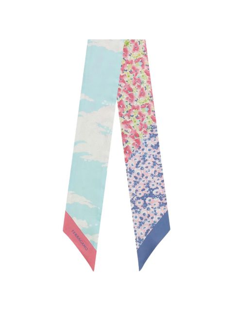 Ferragamo Palazzo Spini Feroni print bandeau - Blue - zdjęcie produktu nr 1