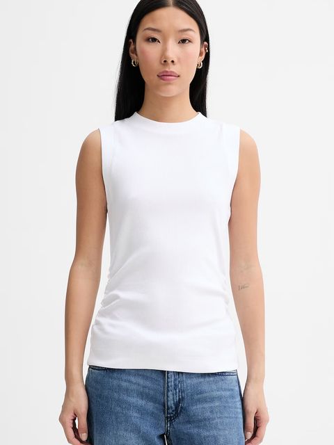 Marc O'Polo top damski bawełniany z elastanem - zdjęcie produktu nr 1