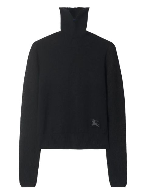 Burberry turtleneck patch sweater - Black - zdjęcie produktu nr 1