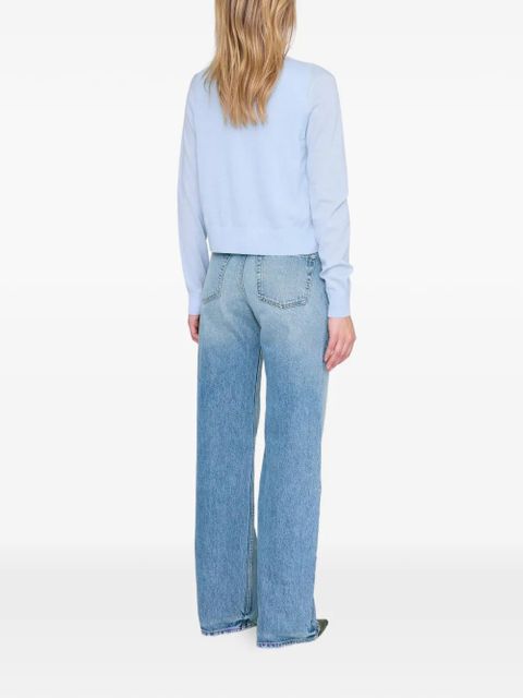 ANINE BING moni cropped cardigan - Blue