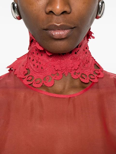 ZIMMERMANN Rebellion Lantern lace-collar layered mini dress