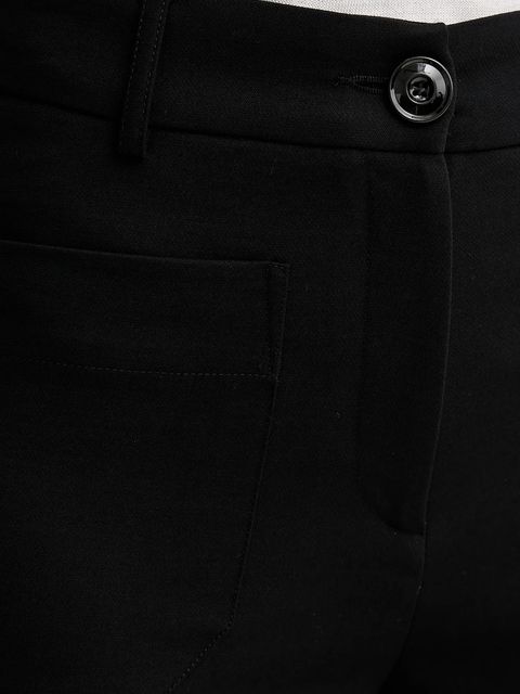 Sessun spodnie damskie kolor czarny proste high waist 21507002