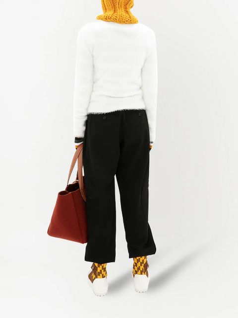 JW Anderson JW Anchor print textured jumper - White