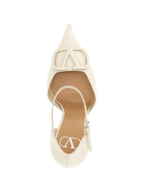 Valentino Garavani VLogo Signature leather pumps - Neutrals