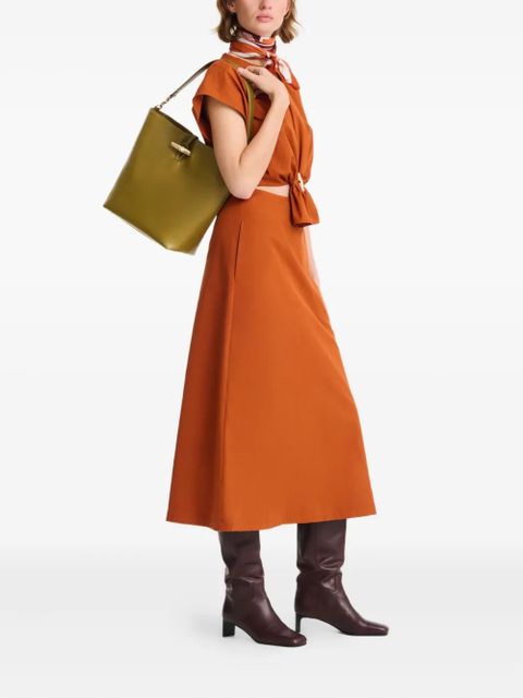 Longchamp Le Roseau M bag - Green - zdjęcie produktu nr 2