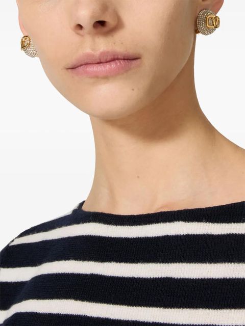 Valentino Garavani 18kt gold Vlogo Signature clip-on earrings