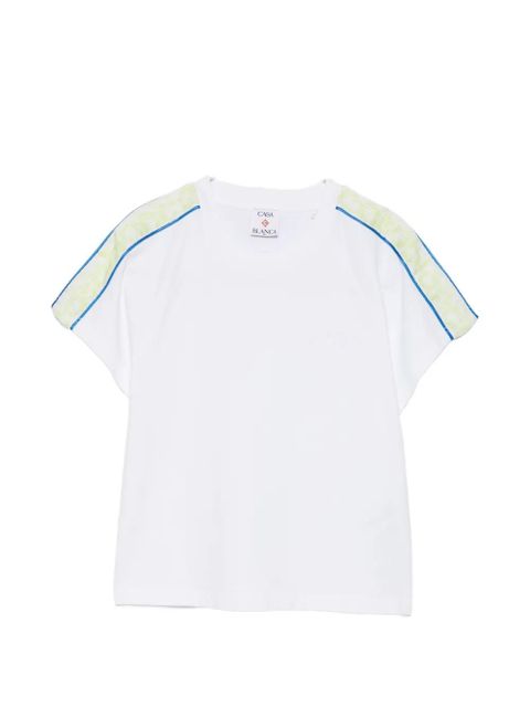 Casablanca shoulder tape T-shirt - White - zdjęcie produktu nr 1